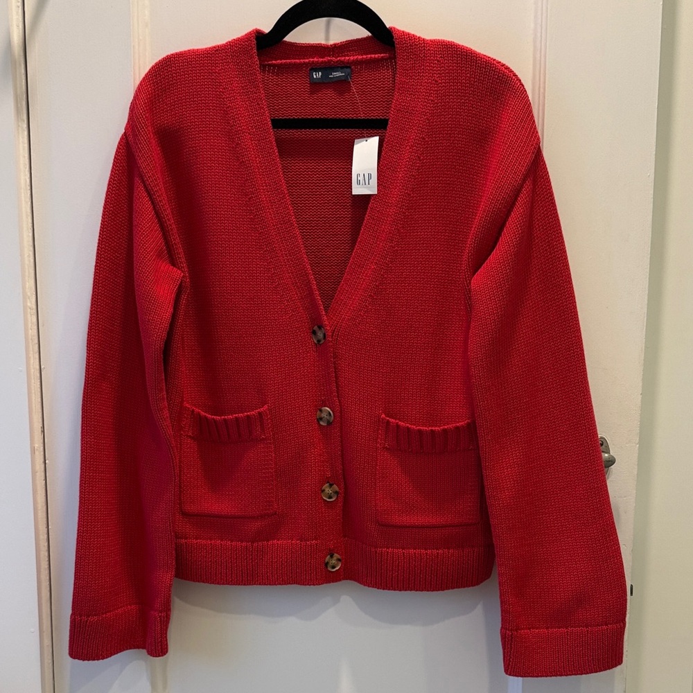 GAP Women's Red Cardigan